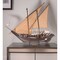 Homeroots 27" Wood Brown Solid Wood Hand Painted Dhow Medium Model Boat 401942 - alternate 7