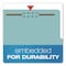 Pendaflex Pressboard Top Tab Folders, 2/5-Cut Tab, Expands 3.5", 3 Dividers, 8 Fasteners, Legal, Blue, 10PK 29094 - alternate 5