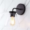 Jonathan Y Kondo 6.38" 1-Light Modern Farmhouse Iron LED Vanity, Oil Rubbed Bronze/Clear JYL9906A - alternate 9
