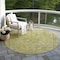 Homeroots 8' Fern Green And Sage Round Medallion Washable Indoor Outdoor Area Rug 616066 - alternate 8