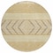Homeroots 8' Gold Taupe And Beige Round Southwestern Washable Indoor Outdoor Area Rug 613905 - alternate 8