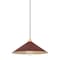 Hudson Valley Lighting Clivedon 20 in. Pendant in Aged Brass/Soft Crimson by Mark D. Sikes MDS1402-AGB/CRN - alternate 1