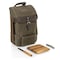 Picnic Time Family Of Brands 2 Bottle Insulated Wine & Cheese Cooler Tote, Khaki Green with Brown Accents 540-04-140-000-0 - alternate 7