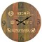 Homeroots 24" Brown Solid Wood Silent Analog Round Wall Clock 554635 - alternate 7