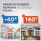 M-D Building Products Building Products 81'' Premium Rubber PLATINUM Top & Sides Door Seal for Doors W/ Kerf/Channel White 43346 - alternate 1