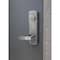 Trans Atlantic Co. Brushed Chrome Commercial Storeroom Escutcheon Lever Trim with Lock for Panic Exit Device ED-EL580-US26D - alternate 4