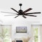 Jonathan Y Octo 66" 1-Light Contemporary Industrial Iron/Plastic Mobile-App/Remote-Controlled 6-Speed Ceiling F JYL9713B - alternate 17
