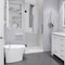 Anzzi Fellow Series 30'' by 72'' Frameless Hinged Shower Door in Gunmetal W/Clear Glass SD-AZ09-02GB - alternate 1