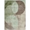Homeroots 5' X 8' Artichoke Green Brown And Beige Geometric Washable Indoor Outdoor Area Rug 604900 - alternate 9