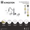 Kingston Brass Two-Handle Wall Mount Kitchen Faucet, Antique Brass KS1283BEX - alternate 2