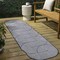 Jonathan Y Margot Modern Geometric Arch Stripe Cream/Navy 2 ft. x 8 ft. Indoor/Outdoor Shaped Runner Rug SHP201C-28 - alternate 1