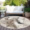 Homeroots 8' Ivory And Gray Round Horse Washable Indoor Outdoor Area Rug 618687 - alternate 8