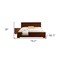 Homeroots Two Piece Brown Solid and Manufactured Wood Bedroom Set 569383 - alternate 9