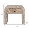 Homeroots 16" Beige And Gray Faux Marble One Drawer Nightstand 653823 - alternate 8