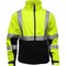 Reflective Apparel ANSI Type R Class 3 Black Bottom Soft Shell Jacket with Brushed Fleece Lining 451ST-LB-3X - alternate 1