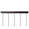 Jonathan Y Gaines 33.25" 5-Light Farmhouse Industrial Iron Mason Jar Linear LED Pendant, Oil Rubbed Bronze/Clear JYL7803A - alternate 12