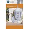 Boston Harbor Outdoor Wall Lantern, 120 V, 60 W, A19 or CFL Lamp, Aluminum Fixture, White BRT-BPP1611-WH3L - alternate 3