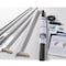 Ritescreen Sliding Screen Door, Left Hand, White, PetScreen Mesh, 29.125 in W x 75.25 in H KD.144EXT-C01-MSPT-H75 0.25 - W29 0.125-LH - alternate 6