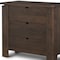 Homeroots 36in Dark Brown Solid Wood Accent Cabinet With Three Drawers 611037 - alternate 4