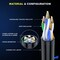 Maximm Cat6 Ethernet Cable 15ft 10Gbps 550MHz UTP, 10PK, Black, 10PK CAT6CCA-15BK-10PK - alternate 2