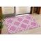 Homeroots 3' X 5' Blush And Ivory Geometric Washable Indoor Outdoor Area Rug 593750 - alternate 1