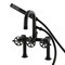 Kingston Brass 7" Center Deck-Mount Clawfoot Tub Faucet with Hand Shower, Matte Black AE6000RX - alternate 1