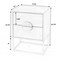 Homeroots 24" White Wood Two Drawer Nightstand 488976 - alternate 7