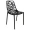 Leisuremod Modern Devon Aluminum Chair, Black DC23BL - alternate 1
