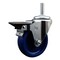 Service Caster 4 Inch Solid Polyurethane Wheel Swivel 58 Inch Threaded Stem Caster with Brake SCC SCC-TS20S414-SPUS-PLB-58212 - alternate 1