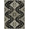 Homeroots 8' X 10' Black Ivory And Taupe Medallion Washable Indoor Outdoor Area Rug 588993 - alternate 8