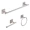 Oakbrook Collection Brushed Nickel Silver Die Cast Zinc Towel Holder BH-OB5000BN - alternate 1