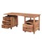 Homeroots 69" Brown Solid Wood Wall Mounted Writing Desk and Bookshelf Set With Four Drawers 634359 - alternate 8