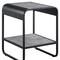 Homeroots 21" Black And Concrete Gray Manufactured Wood And Metal Rectangular End Table With Shelf 486419 - alternate 5
