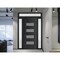 Vdomdoors Front Exterior Prehung Metal-Plastic Door, Manux 8113 Matte Black, 2 Side and Top Sidelite Transom,  MANUX8113EXD-BLK-W14+32+14xH80+14-LH - alternate 3