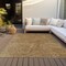 Homeroots 9' X 12' Gold Brown And Ivory Abstract Washable Indoor Outdoor Area Rug 597020 - alternate 9