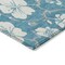 Homeroots 3' X 5' Turquoise Ivory And Gray Floral Washable Indoor Outdoor Area Rug 599928 - alternate 8