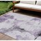Homeroots 8' X 10' Purple Lavender And Gray Abstract Washable Indoor Outdoor Area Rug 582677 - alternate 1