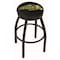 Holland Bar Stool Co 36" Blk Wrinkle North Dakota State Swivel Bar Stool, Accent Ring L8B2B36NDakSt-B - alternate 1