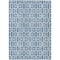Homeroots 9' X 12' Denim Blue And Ivory Geometric Washable Indoor Outdoor Area Rug 594849 - alternate 8