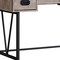Homeroots 47" Taupe and Black Computer Desk With Three Drawers 333515 - alternate 3
