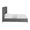 Homeroots Gray Linen Upholstered King Bed Frame 544836 - alternate 9