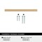 Amerock Cityscape 3-3/4 inch (96mm) Center-to-Center Champagne Bronze Cabinet Pull, 25PK 25VMP37131CZ - alternate 4