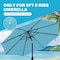 Simple Deluxe 9' Patio Umbrella Replacement Canopy Outdoor Table Market Yard Umbrella Replacement Top Cover with LGBRLACANOPY9TUQ - alternate 8