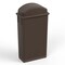 Regal Altair 23 Gallon Slim Rectangular Brown Plastic Trash Can with Dome Swing Lid, Vent Channel Design ZR-TC-300-BR+LD-310-KIT - alternate 1