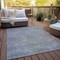 Homeroots 5' X 8' Gray And Ivory Geometric Washable Indoor Outdoor Area Rug 614072 - alternate 9