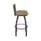 Holland Bar Stool Co Revelle 30in Swivel Bar Stool with Bronze Finish, Medium Back and Canter Sand Seat 881 - alternate 10