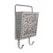 Homeroots 8" Brown Rust And Silver Metal Cube or Bin 487930 - alternate 5