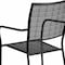 Flash Furniture Black Steel Patio Arm Chair with Square Back, PK5 5-CO-2-BK-GG - alternate 9