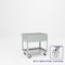 Pucel Tray Top Box Truck, 24 in W x 36 in D x 37 in H, 12 in Deep Box, Semi-Steel Casters, Light Blue TT-2436-12S - alternate 1