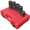 Sunex 1 in Drive Sae & Metric 6 Point Wheel Service 5-Piece Impact Socket Set 5685 - alternate 2